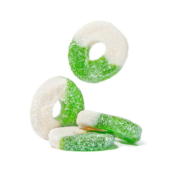 8oz Green Apple Gummy Rings
