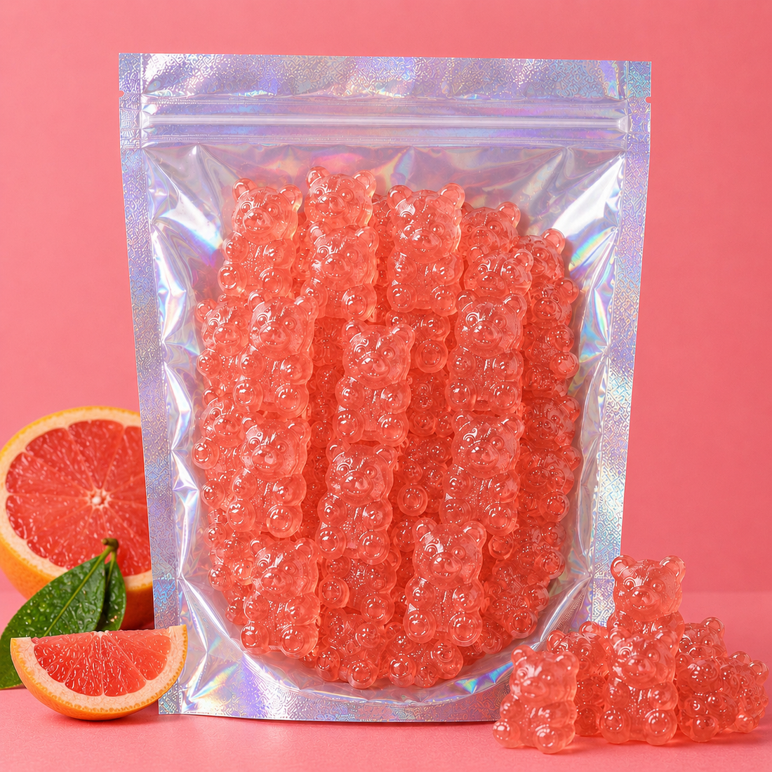 8oz Pink Grapefruit Gummy Bears