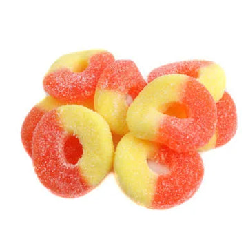 8oz Gummy Peach Rings