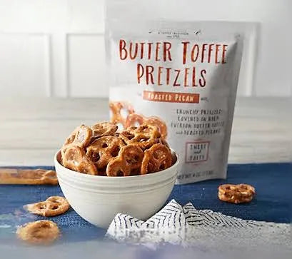Toasted Pecan Butter Toffee Pretzels