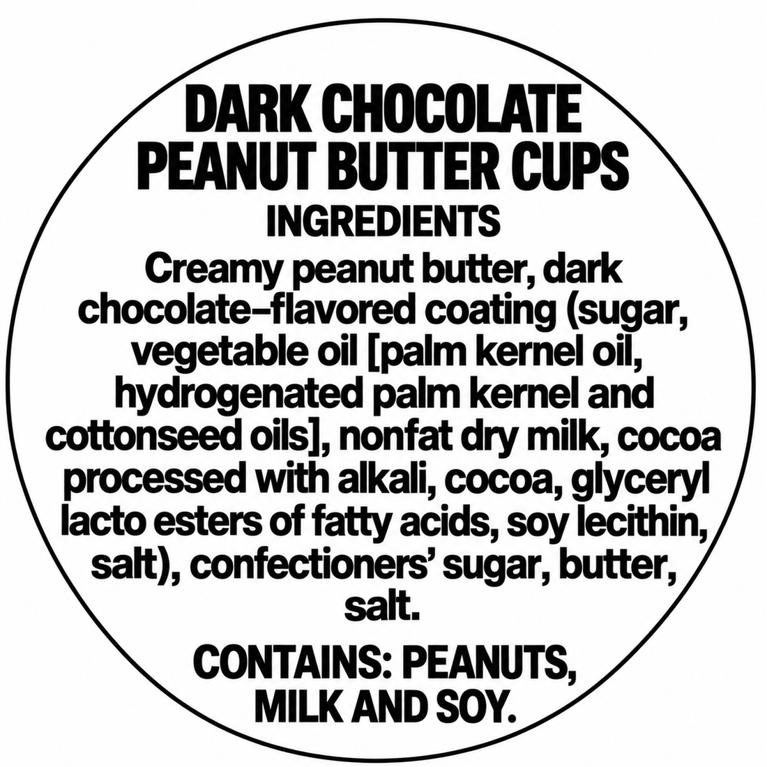 Jumbo Dark Chocolate Peanut Butter Cup