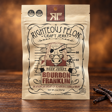 Righteous Felon Bourbon Franklin Beef Jerky – 2 oz