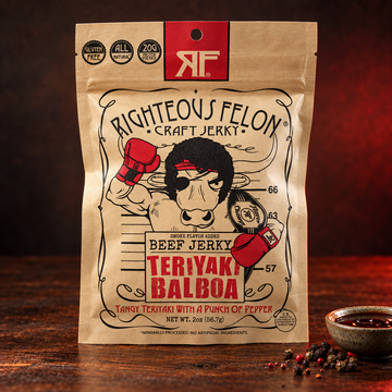Righteous Felon Teriyaki Balboa Beef Jerky – 2 oz