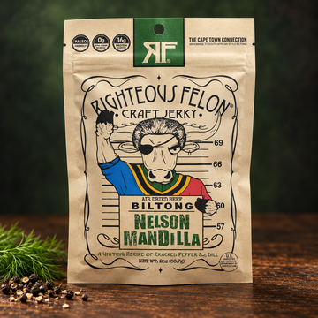 Righteous Felon Nelson Mandilla Biltong – Cracked Pepper & Dill | 2 oz