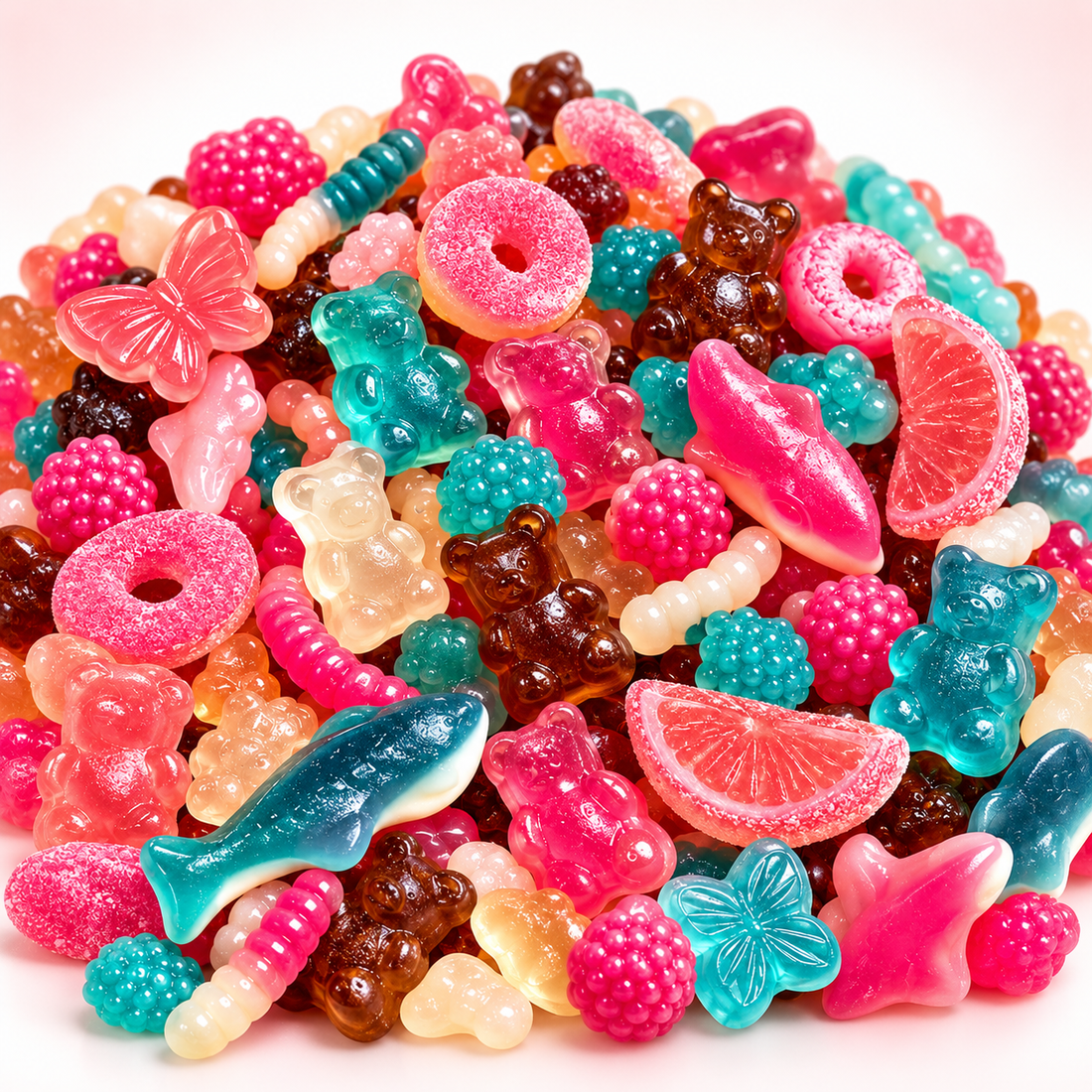 Colorful 1 lb sweet gummy mix from Sugar Hill Market