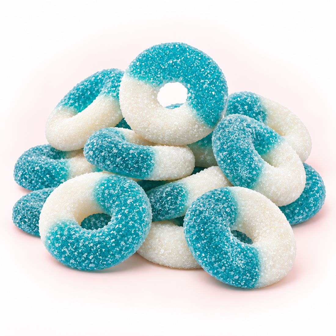 Blue Raspberry Rings candy