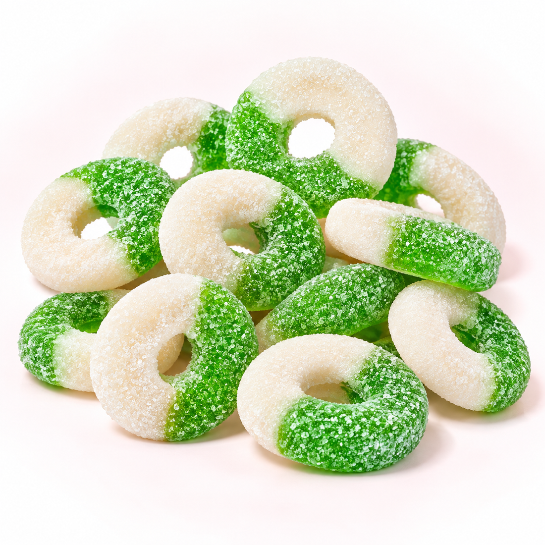 Green Apple Gummy Rings candy