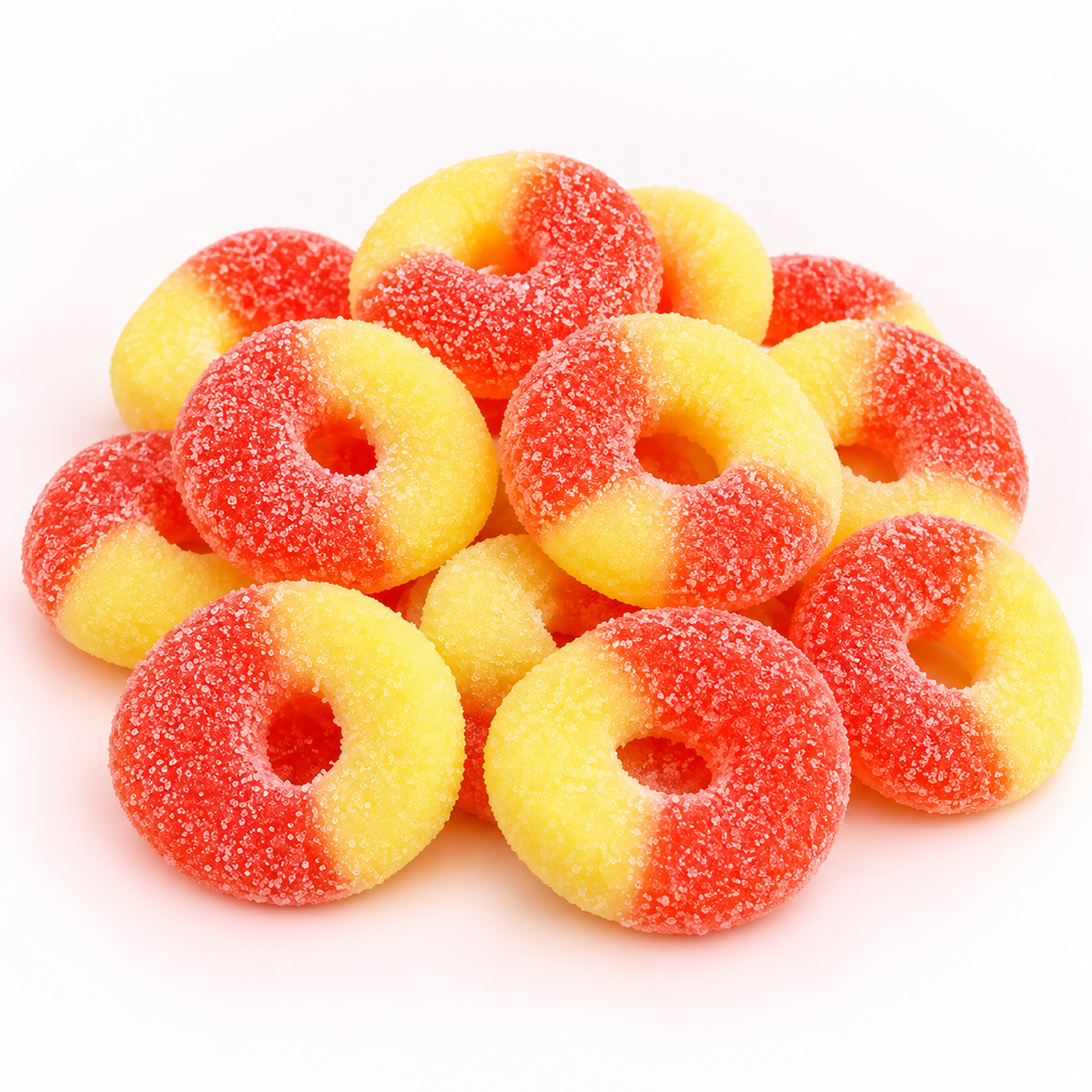 Peach Gummy Rings candy