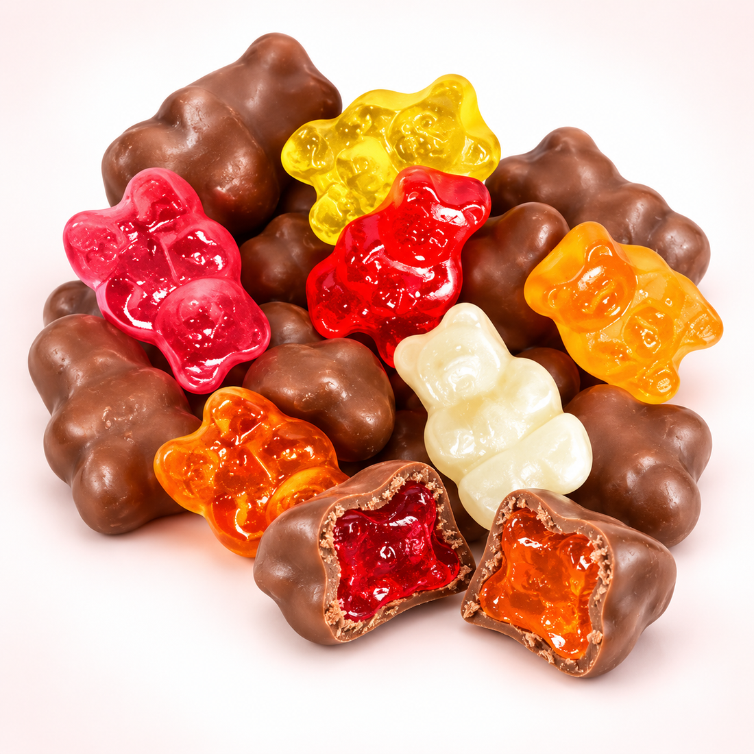 Milk Chocolate Covered Gummy Bears candy