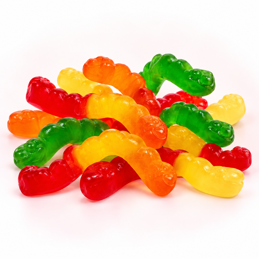 Short Fruit Gummy Worms candy